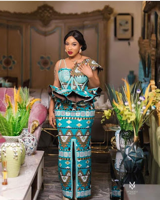 Tonto Dikeh's Ankara styles