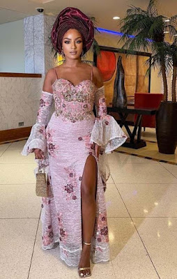 Latest White Lace Styles for Aso Ebi and Owambe