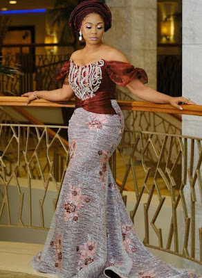 Latest White Lace Styles for Aso Ebi and Owambe