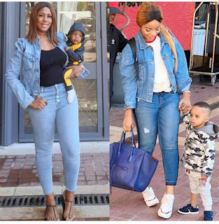 Linda Ikeji and Laura Ikeji