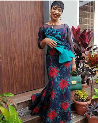 Tonto Dikeh's Ankara styles