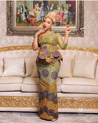 Tonto Dikeh's Ankara styles