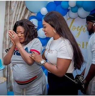 Toyin Abraham gives birth to a baby boy