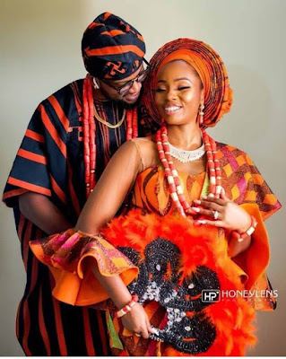 BamBam and Teddy A Traditional wedding attire Latest Nigerian traditional wedding attire