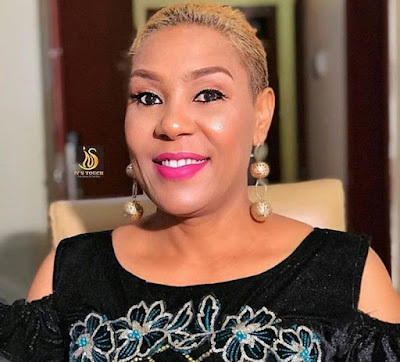 Nigerian female celebrities with natural blonde hairstyle