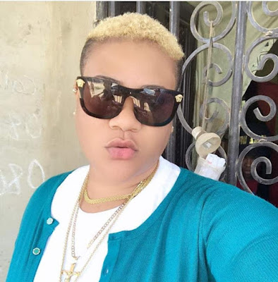Nigerian female celebrities with natural blonde hairstyle