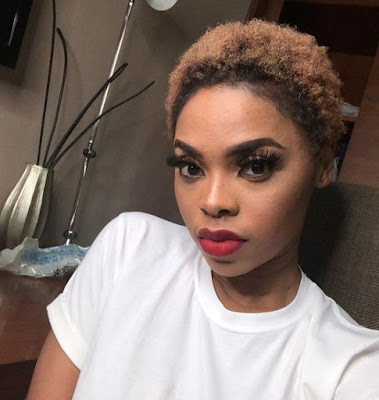 Nigerian female celebrities with natural blonde hairstyle