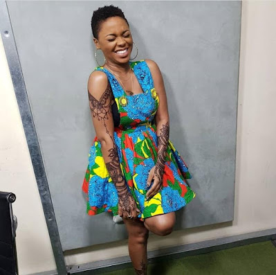 Chidinma Ekile looks stunning in simple Ankara styles