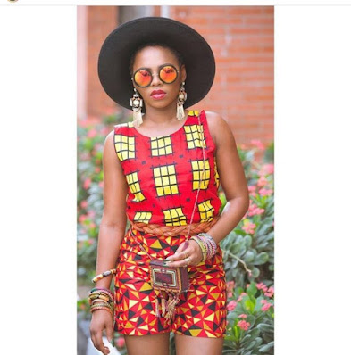 Chidinma Ekile looks stunning in simple Ankara styles