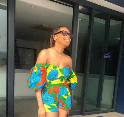 Chidinma Ekile looks stunning in simple Ankara styles