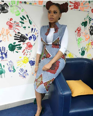 Chidinma Ekile looks stunning in simple Ankara styles