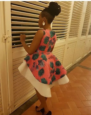 Chidinma Ekile looks stunning in simple Ankara styles