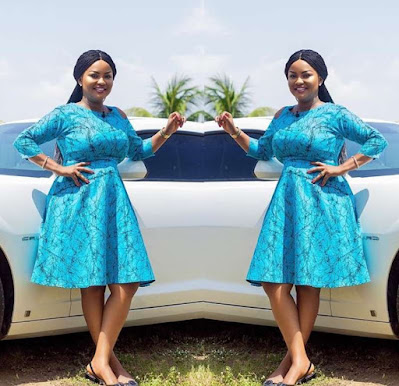 Latest Ankara short gown styles Nana Ama McBrown Ankara short gown styles