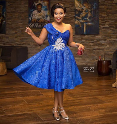 Latest Ankara short gown styles Nana Ama McBrown Ankara short gown styles