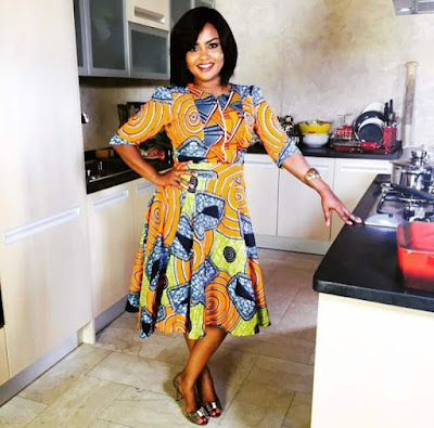 Latest Ankara short gown styles Nana Ama McBrown Ankara short gown styles