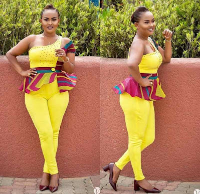 Ankara trousers and peplum top Classy Ankara trousers and peplum top