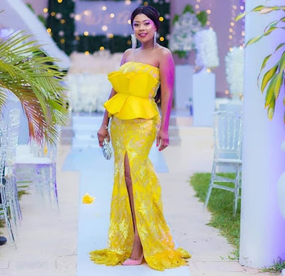 Latest lace gown styles Latest lace gown styles for aso ebi and owambe