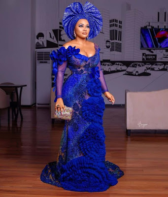 Latest lace gown styles Latest lace gown styles for aso ebi and owambe