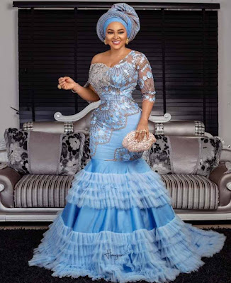 Latest lace gown styles Latest lace gown styles for aso ebi and owambe