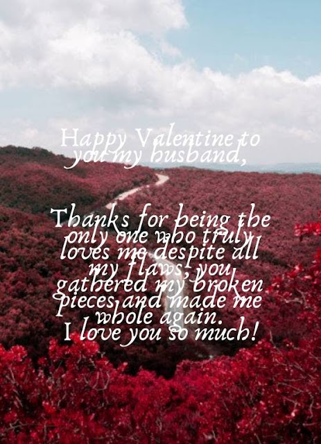 Valentine messages for husband with images