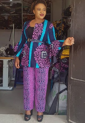 Ankara jackets and Ankara pants Latest Ankara Jacket and Ankara Pants For Ladies