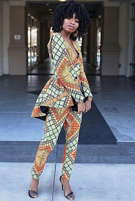 Ankara jackets and Ankara pants Latest Ankara Jacket and Ankara Pants For Ladies