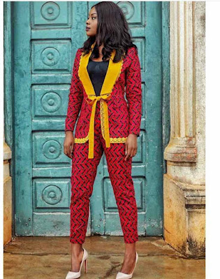 Ankara jackets and Ankara pants Latest Ankara Jacket and Ankara Pants For Ladies