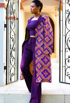 Ankara jackets and Ankara pants Latest Ankara Jacket and Ankara Pants For Ladies