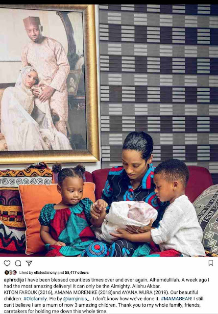 Singer Di'ja Singer Di'ja delivers third child