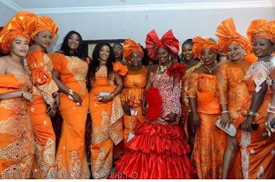 Igbo traditional wedding attire Check out the Igbo traditional wedding attire from Chizzy Alichi's Igba Nkwu