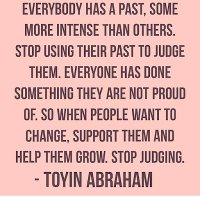 Stop using their past to judge them