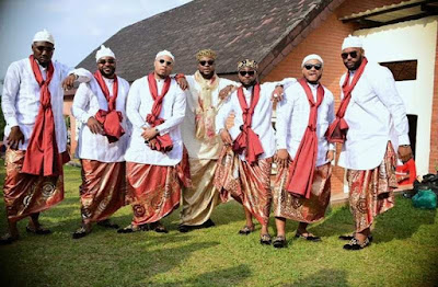 Efik traditional wedding attire Check out the Efik Traditional Wedding Attire from Davido's Brother Wedding
