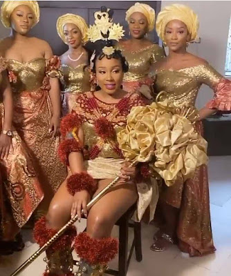 Efik traditional wedding attire Check out the Efik Traditional Wedding Attire from Davido's Brother Wedding