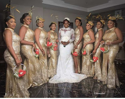 Check out these long gown champagne gold bridesmaids dresses Champagne Gold long bridesmaids dresses