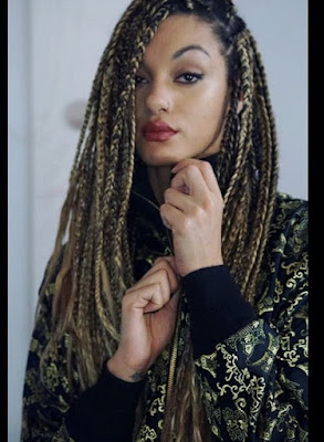 Black and blonde box braids Box braids mixed with black and blonde