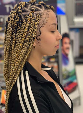 blonde box braids Blonde box braid styles