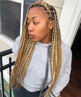 Blonde box braids Blonde box braid styles