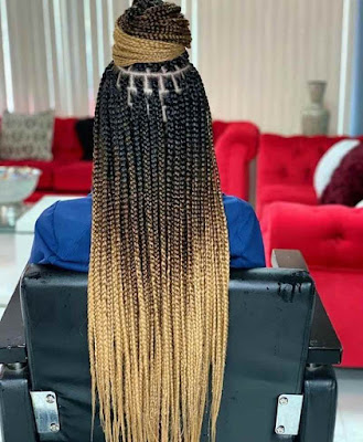 Blonde box braids Blonde box braid styles