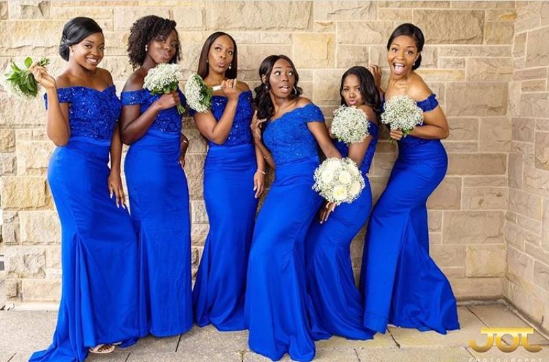 Royal Blue bridesmaid dresses
