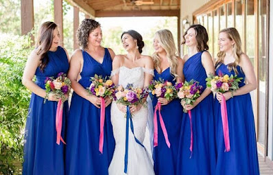 Royal Blue bridesmaid dresses