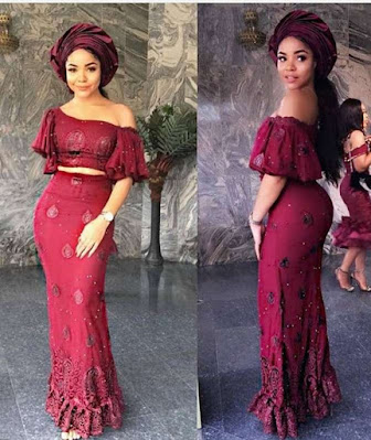 Asoebi styles Asoebi Styles With Lace and Ankara
