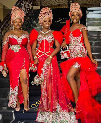 Asoebi Styles Asoebi Styles with Lace and Ankara