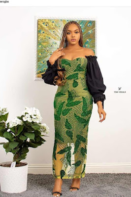 Asoebi styles Asoebi Styles With Lace and Ankara
