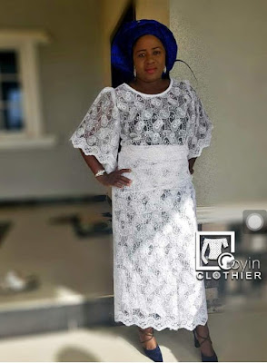 Iro and blouse style Latest Iro and Blouse Styles With Lace and Ankara