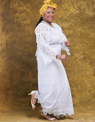 Iro and blouse style Latest Iro and Blouse Styles With Lace and Ankara