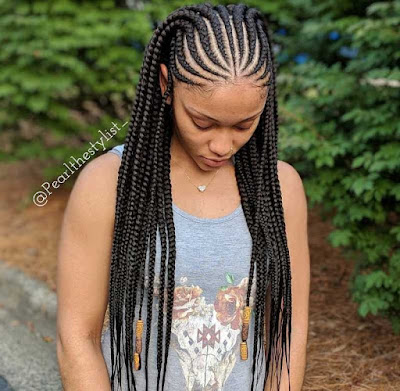 Allmback Ghana weaving styles Latest All Back Ghana Weaving Styles