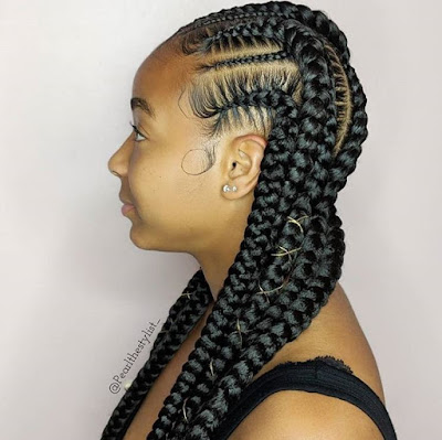 All back Ghana weaving styles Latest All Back Ghana Weaving Styles