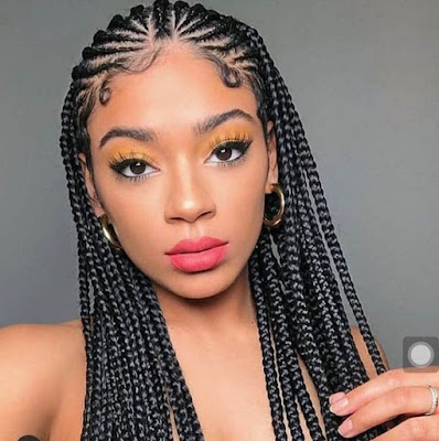 All back Ghana weaving style Latest all back Ghana weaving style