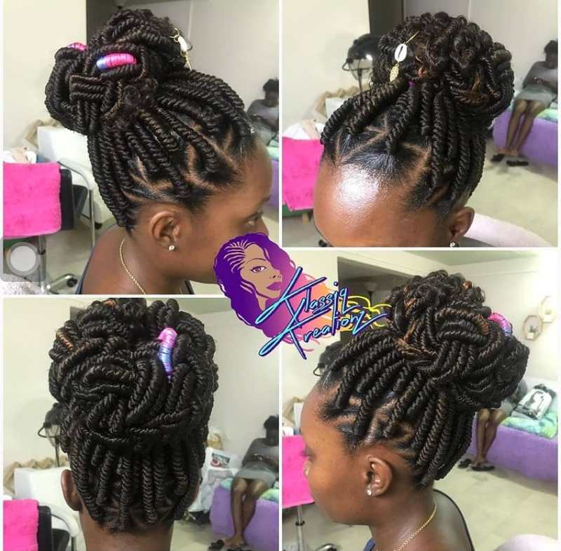 Corkscrew braids Stunning Corkscrew Braids for Ladies