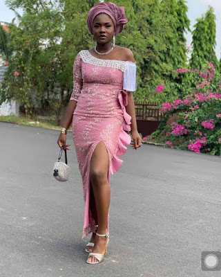 Onion colour lace Onion Colour Aso ebi Lace Styles